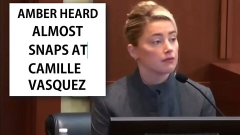 Amber Heard almost snaps on Camille Vasquez #johnnydepp