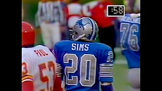 1980 Detroit Lions at Kansas City Chiefs