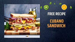 Free Cubano Sandwich Recipe 🥪🔥Free Ebooks +Healing Frequency🎵