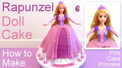 Copycat Recipes Tangled Rapunzel Cake How to Make a Disney Princess Rapunzel Doll Cake Cook Recipes
