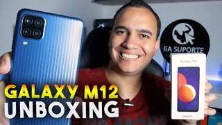 Galaxy M12, CUSTO BENEFÍCIO ABAIXO DOS R$1000 e TELA DE 90hz - Unboxing e Impressões
