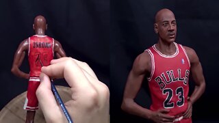 Artist sculpts Michael Jordan figurine out of polymer clay