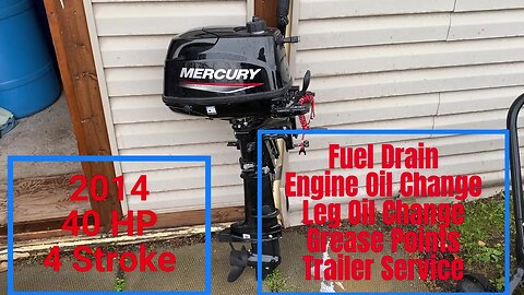 Mercury 4 Stroke 40HP 2014 Outboard - Winter Maintenance