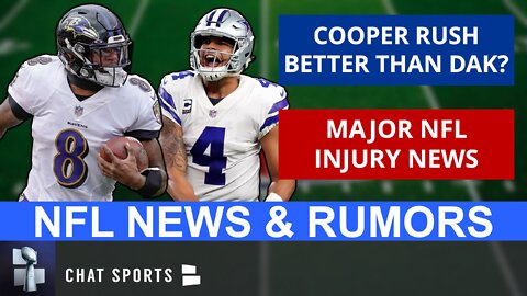 NFL Rumors On Lamar Jackson, Cooper Rush vs. Dak Prescott & NFL Injury News