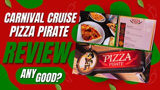 Carnival Cruise Line Pizza Review | Carnival Glory Pizza Pirate