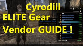 ESO Cyrodiil Armor Sets Guide - Elite Gear Vendor (RANDOM Armor Sets) Elder Scrolls Online