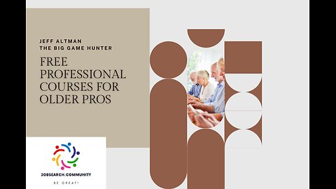 Free Professional Courses for Older Pros