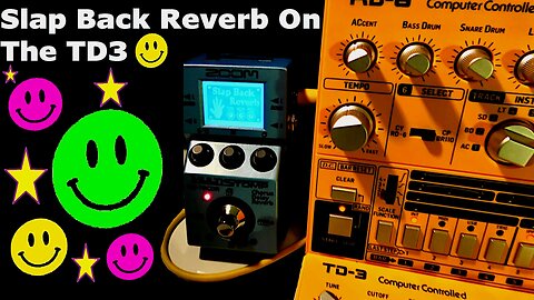 Bubbly Acid - TD3 Behringer TD-3 Bass Line Synth - RD6 Drum Machine RD-6 - Zoom MS-70CDR Pedal
