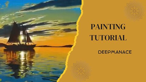 Sunrise Seascape / Acrylic Painting for Beginners /STEP by STEP