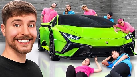 Last To Take Hand Off Lamborghini, Keeps It #mr.beast #mr.beastgaming #mr.beastvidoe