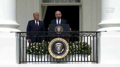 President Trump and The First Lady Participate in an Abraham Accords Signing Ceremony