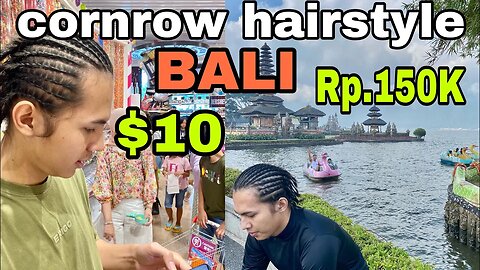 Conrow Rambut di Pantai Kuta Bali