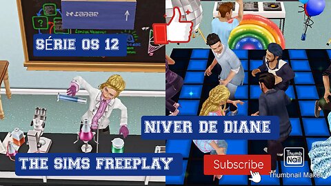 SÉRIE OS 12 CIENTISTAS 🥼 THE SIMS FREEPLAY NIVER DE DIANE