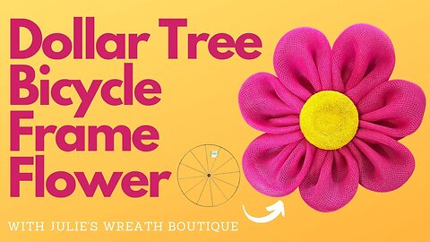 How to Make a Flower Wreath | DIY Dollar Tree Wreath | Dollar Tree Bicycle Wreath | Daisy Wreath
