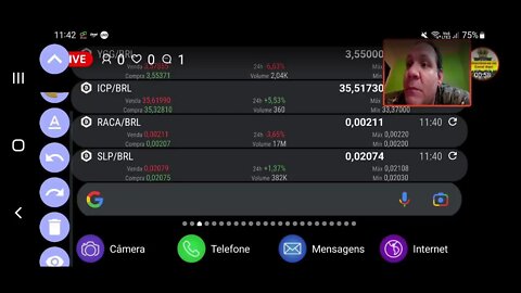 Ao vivo: Mercado de criptomoedas cotações e analises