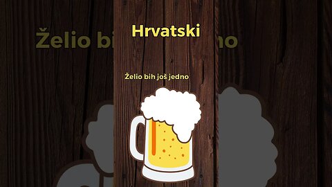 I would like another beer. How to Learn Croatian the Easy Way! #learn #croatian #beer