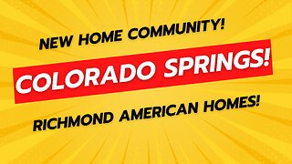 New Home Community in Colorado Springs!