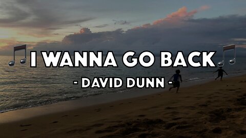 David Dunn - I Wanna Go Back (Lyric Video)