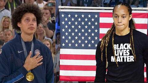 You'll be STUNNED at Brittney Griner's reaction during National Anthem after winning Olympic Gold!