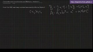 Comprehensive Use of Factors and Multiples: Problem 4