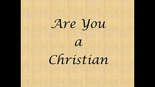 Are you a Christian?