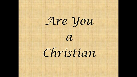 Are you a Christian?