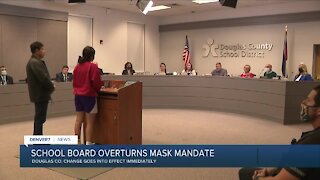 Douglas County school board overturns mask mandate