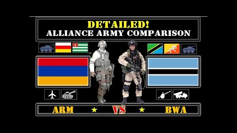 Armenia VS Botswana Detailed Comparison of Military Power Alliance with Abkhazia South Ossetia VS �