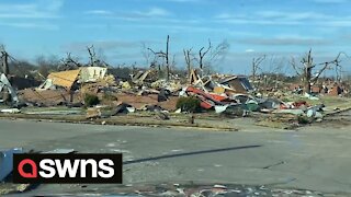 US tornadoes: Harrowing footage shows true extent of devastation in Mayfield, Kentucky