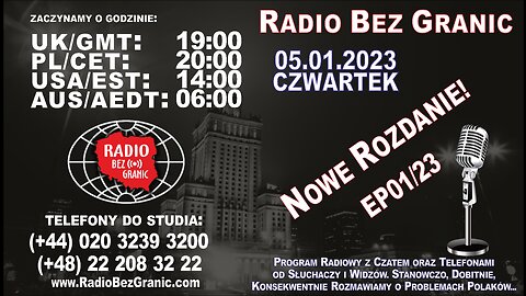 05.01.2023 - 19:00 - „Nowe Rozdanie!” - EP01/23