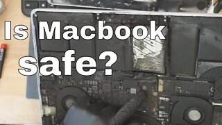 Macbook is not waterproof: but is it fireproof?