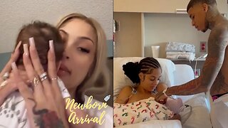 NLE Choppa & Marissa's Son Chozen Meets Mommy's IG Followers For The 1st Time! 📱