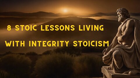 8 Stoic Lessons Living with Integrity STOICISM