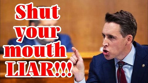 Oops!!! Josh Hawley EXPOSES Democrats in Congress on live tv