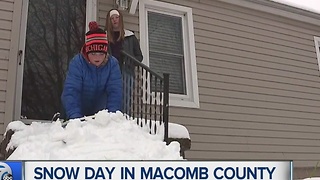 Snow day in Macomb County