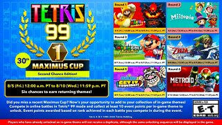 TETRIS 99 Second Chance Maximus Cup Announced!