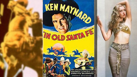 IN OLD SANTA FE (1934) Ken Maynard, Tarzan & Evalyn Knapp | Western | B&W