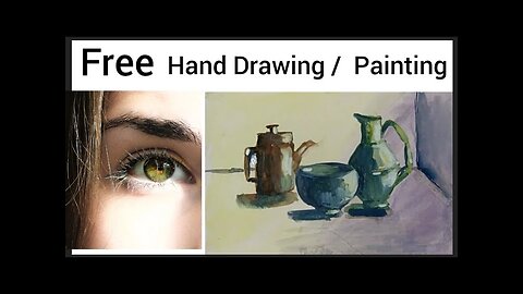 Free Hand Drawing / Painting || Oil Painting || Still Life || tutorial || S Kamal Art and craft