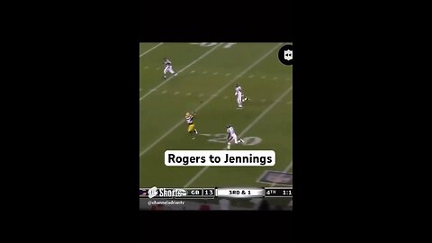 Rodgers to Jennings #shorts #football #greenbaypackers #aaronrodgers #nfl #football #sports