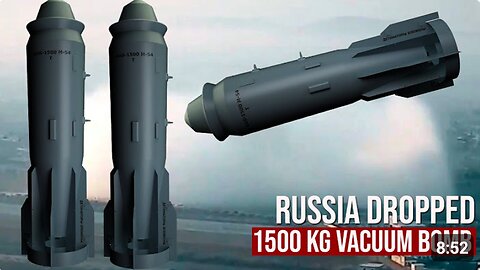 BUNKER BUSTER - Russia Dropped 1500 kg Vacuum Bomb Producing 120 atm Pressure