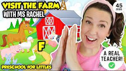 Learn Farm Animals with Ms Rachel | Animal Sounds, Old MacDonald Had A Farm | Videos for Toddlers