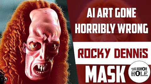 AI Art Gone Horribly Wrong - Rocky Dennis Mask