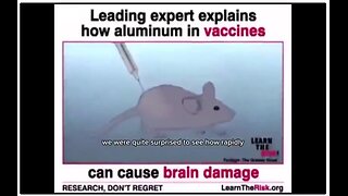 What happened to mice after they were injected with aluminum