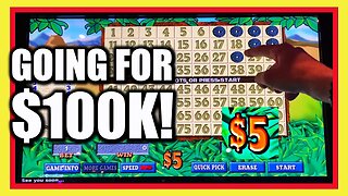 Shooting for a $100,000 Jackpot on Caveman KENO in Las Vegas!