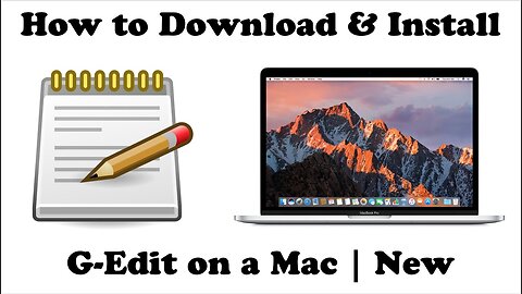 How to INSTALL G-Edit (Programming Text Editor) on a Mac Computer - Basic Tutorial | New