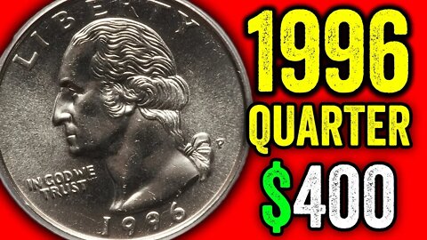 YOU COULD HAVE A RARE ERROR QUARTER WORTH MONEY - 1996 QUARTER COIN VALUES