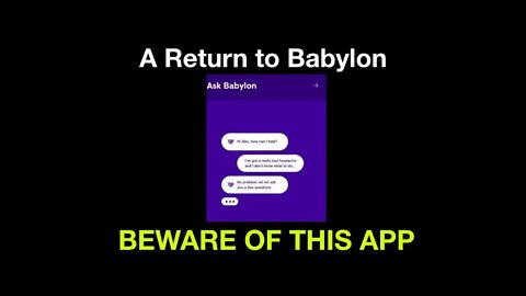 Seeking Babylon For Help **Preconditioning to worship the Image**