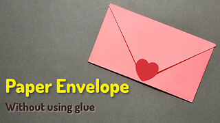 How to Make a "Paper Envelope" Without Glue. DIY Crafts Origami