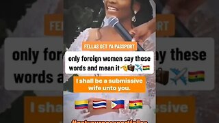 You really want a submissive wife? #american #african #women #wedding #wisdomfordominion