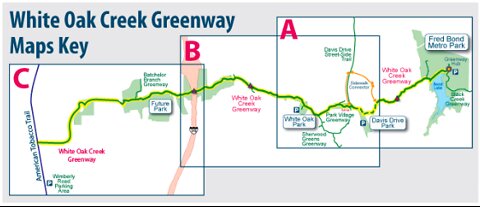 Bicycling the White Oak Creek Greenway in Cary, NC